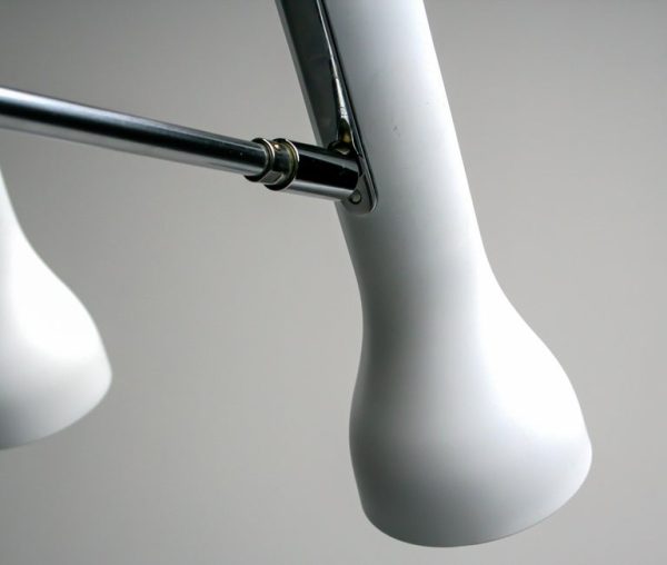 Pair of Dieter Waeckerlin Clamp Spotlights, 1960s Swiss Modernist Design - Image 2