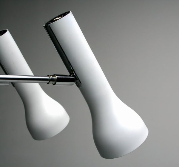 Pair of Dieter Waeckerlin Clamp Spotlights, 1960s Swiss Modernist Design - Image 4