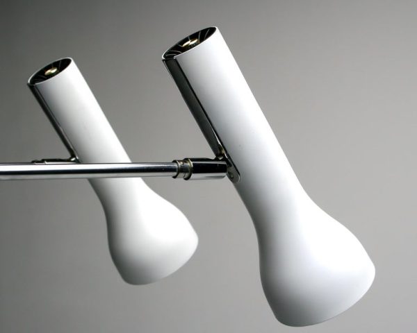 Pair of Dieter Waeckerlin Clamp Spotlights, 1960s Swiss Modernist Design - Image 5