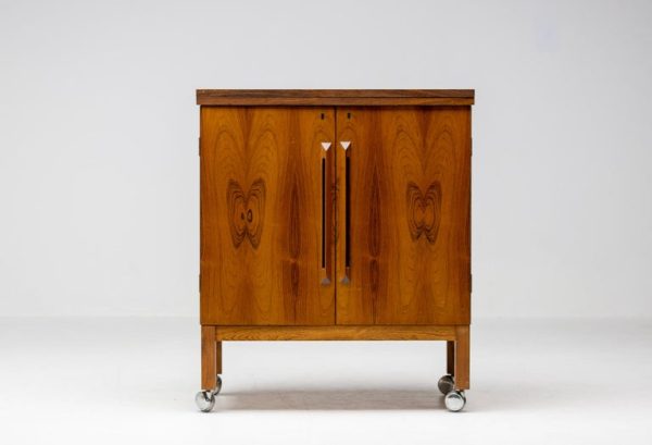 "Times" Extendable Bar Cabinet by Torbjørn Afdal in Rosewood - Image 2