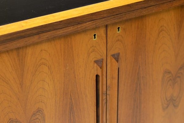 "Times" Extendable Bar Cabinet by Torbjørn Afdal in Rosewood - Image 12