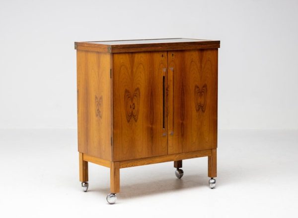 "Times" Extendable Bar Cabinet by Torbjørn Afdal in Rosewood - Image 3