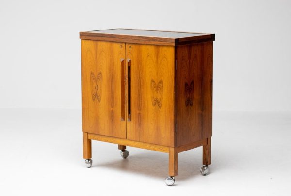 "Times" Extendable Bar Cabinet by Torbjørn Afdal in Rosewood - Image 5
