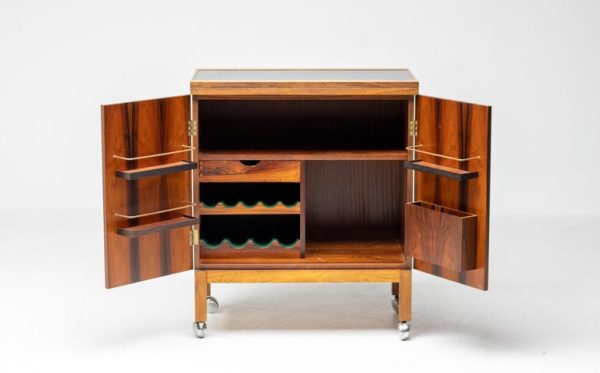 "Times" Extendable Bar Cabinet by Torbjørn Afdal in Rosewood - Image 6