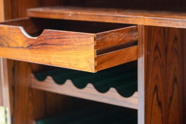 "Times" Extendable Bar Cabinet by Torbjørn Afdal in Rosewood - Image 7
