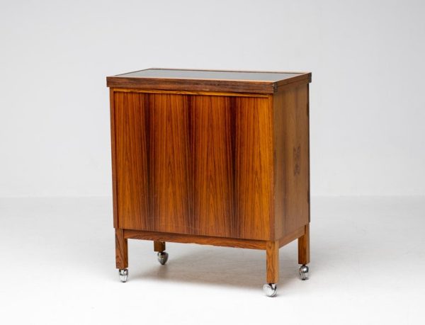 "Times" Extendable Bar Cabinet by Torbjørn Afdal in Rosewood - Image 11