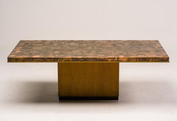 Hammered Brass Coffee Table by Illum Wikkelsø - Image 2