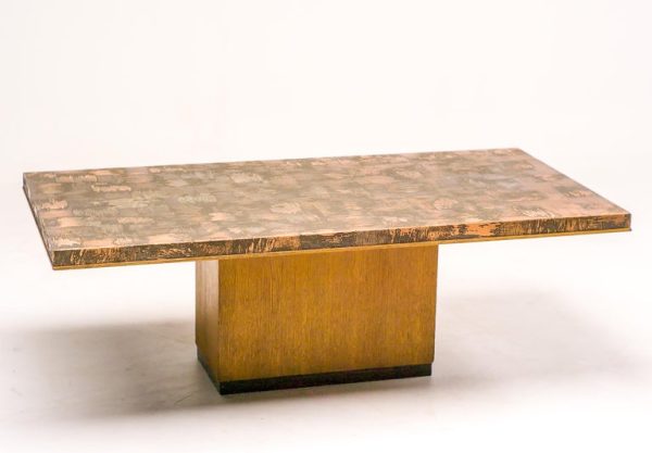 Hammered Brass Coffee Table by Illum Wikkelsø - Image 7