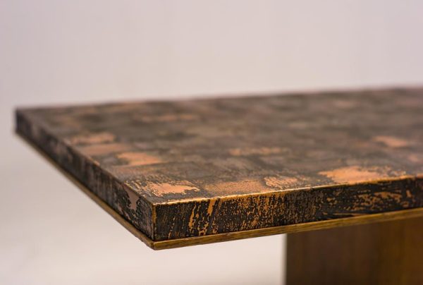 Hammered Brass Coffee Table by Illum Wikkelsø - Image 4