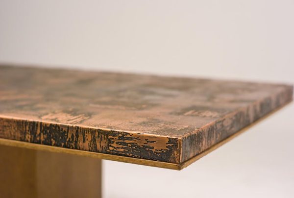 Hammered Brass Coffee Table by Illum Wikkelsø - Image 5