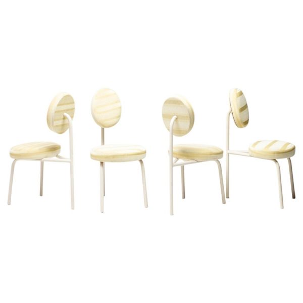 Set of Four Piet Hein Eek "Champagne" Dining Chairs