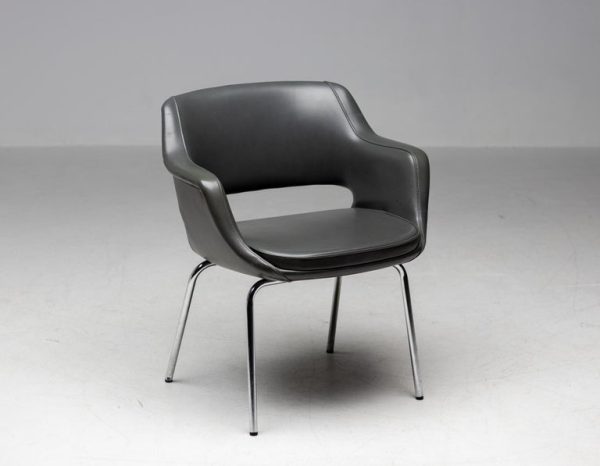 Olli Mannermaa Kilta Chairs Elephant Hide Grey Scandinavian Mid Century Modern - Image 2