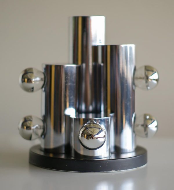 Italian Chrome Cylinders Table Lamp, 1965 - Image 10