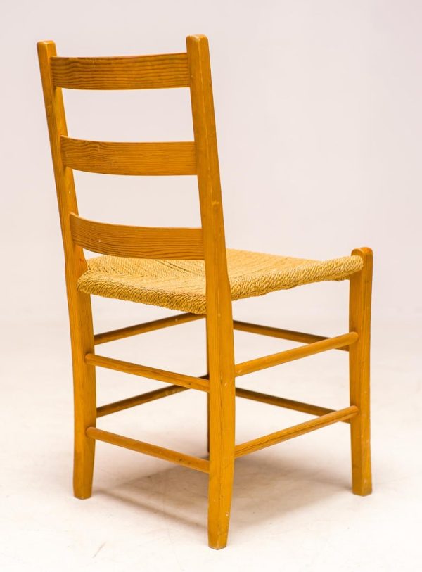 Eight Oregon Pine Ladder Chairs - Image 5