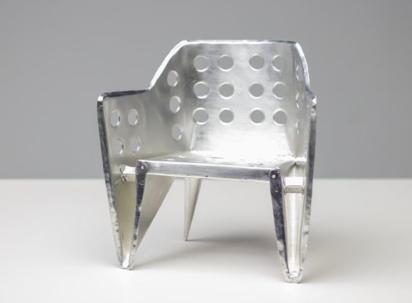 Unique Large Gerrit Thomas Rietveld "Aluminum Stoel" Model - Image 6