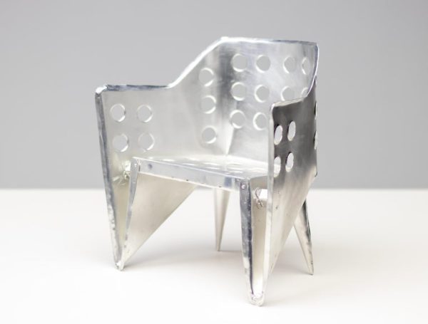 Unique Large Gerrit Thomas Rietveld "Aluminum Stoel" Model - Image 11