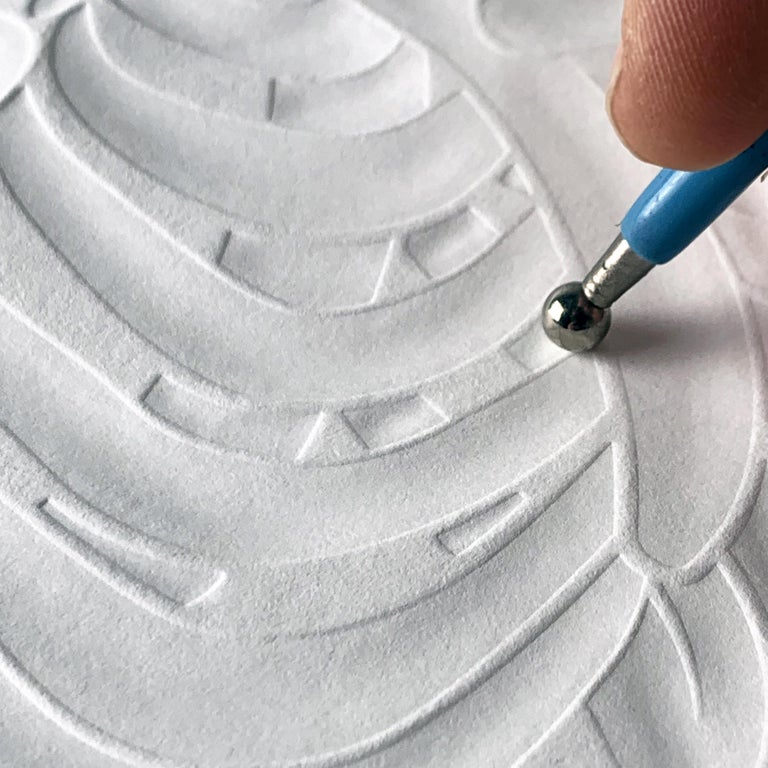 Embossed Golden Limited Edition Duck Print by Alessandro Paglia — Framed - Image 4