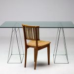 Olivier Mourgue Textured Crystal Glass Desk - Image 2