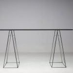 Olivier Mourgue Textured Crystal Glass Desk - Image 3