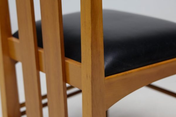 Set of Four Mackintosh “309 Ingram” Mid Century Modern Dining Chairs by Cassina - Image 7
