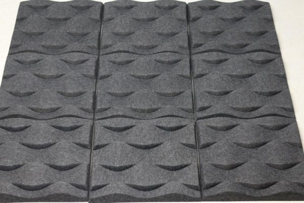 Set of Ten Soundwave Acoustic Wall Panels in Felt - Image 4