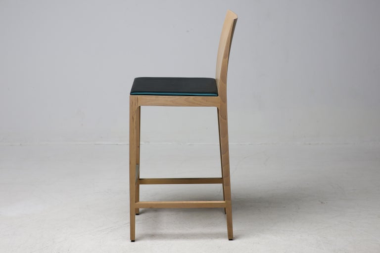 Set of Six “Anna” Beech Barstools by Crassevig, Italy, 1990s - Image 2