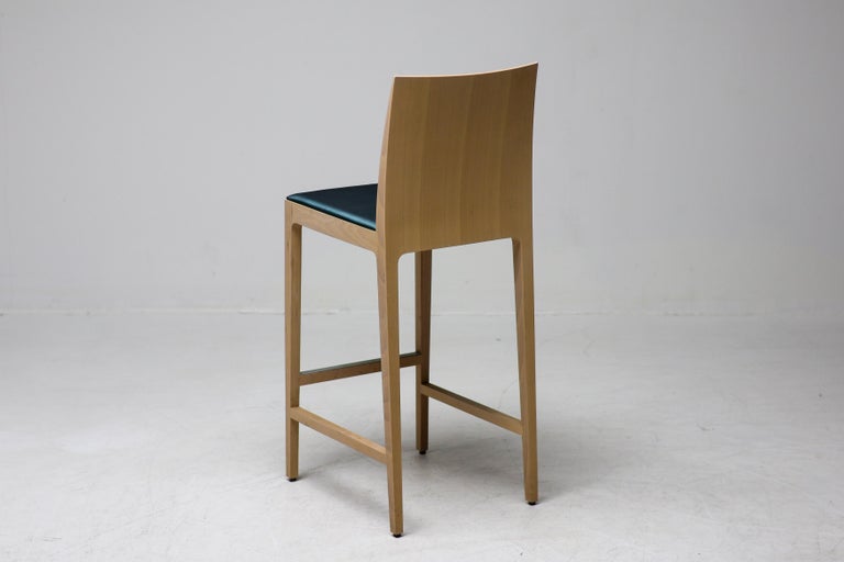 Set of Six “Anna” Beech Barstools by Crassevig, Italy, 1990s - Image 3