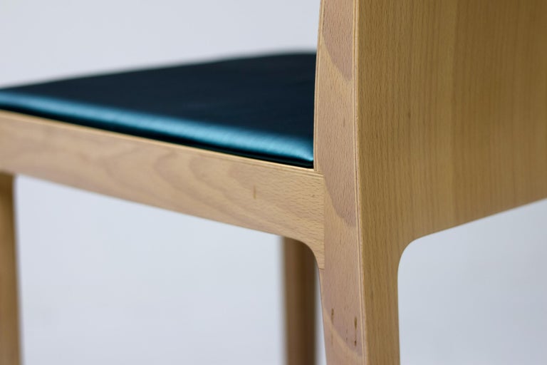Set of Six “Anna” Beech Barstools by Crassevig, Italy, 1990s - Image 7