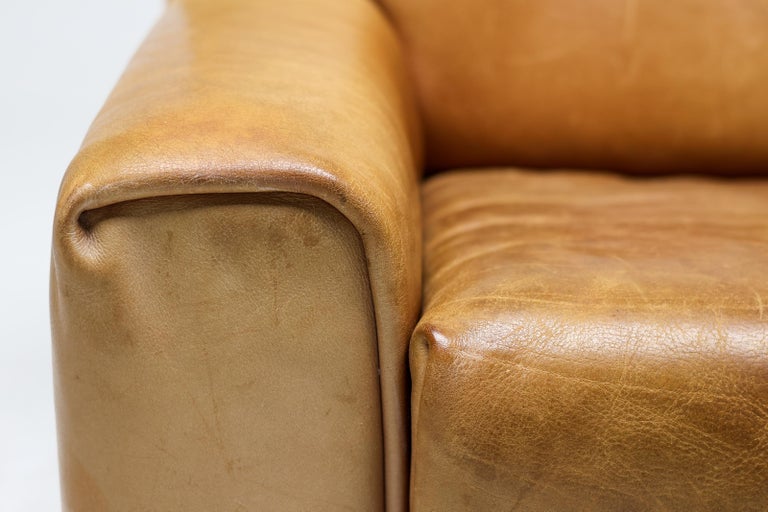De Sede DS-42 2-Seater Sofa in Natural Bullhide, Switzerland 1970s - Image 4