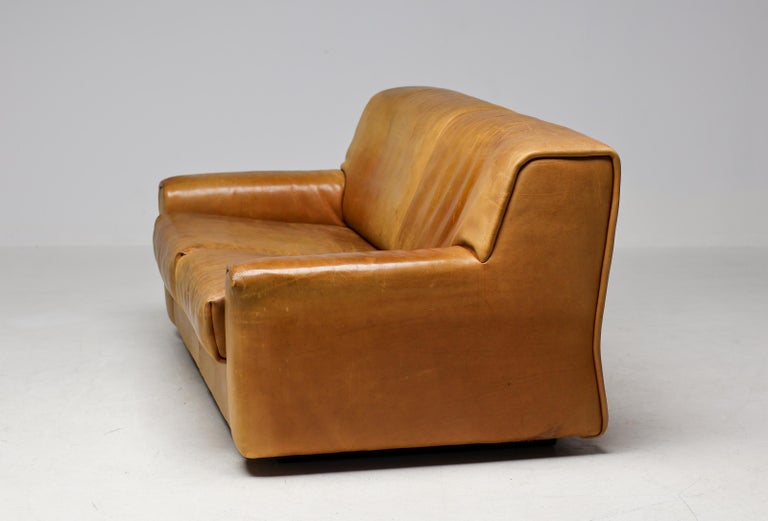 De Sede DS-42 2-Seater Sofa in Natural Bullhide, Switzerland 1970s - Image 8