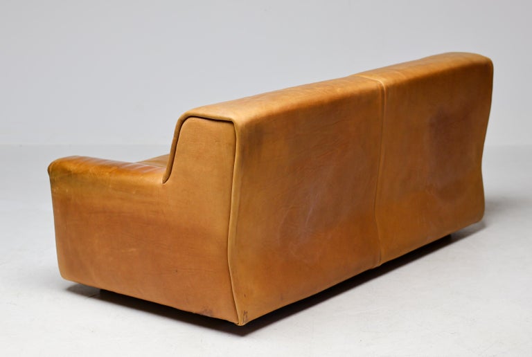 De Sede DS-42 2-Seater Sofa in Natural Bullhide, Switzerland 1970s - Image 10