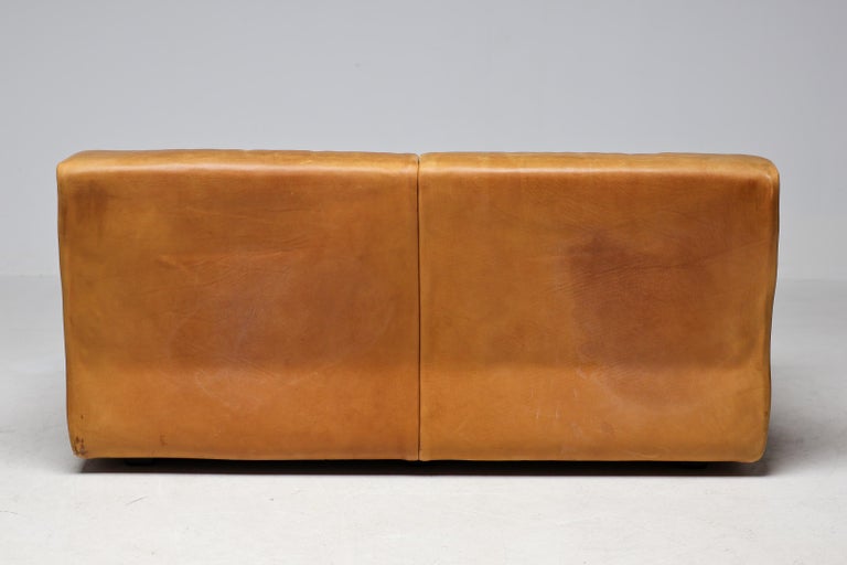 De Sede DS-42 2-Seater Sofa in Natural Bullhide, Switzerland 1970s - Image 12