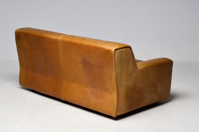 De Sede DS-42 2-Seater Sofa in Natural Bullhide, Switzerland 1970s - Image 13