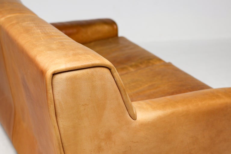 De Sede DS-42 2-Seater Sofa in Natural Bullhide, Switzerland 1970s - Image 16