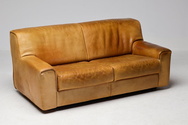 De Sede DS-42 2-Seater Sofa in Natural Bullhide, Switzerland 1970s - Image 3