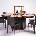 Formitalia Burl Walnut and Leather Dry Bar Table - Image 6