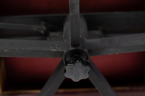 1950s Italian Reclining Lounge Chair in Oxblood Naugahyde - Image 11