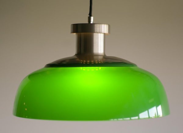 Achille & Pier Giacomo Castiglioni Green Acrylic Pendant Lamp 4017 - Image 5