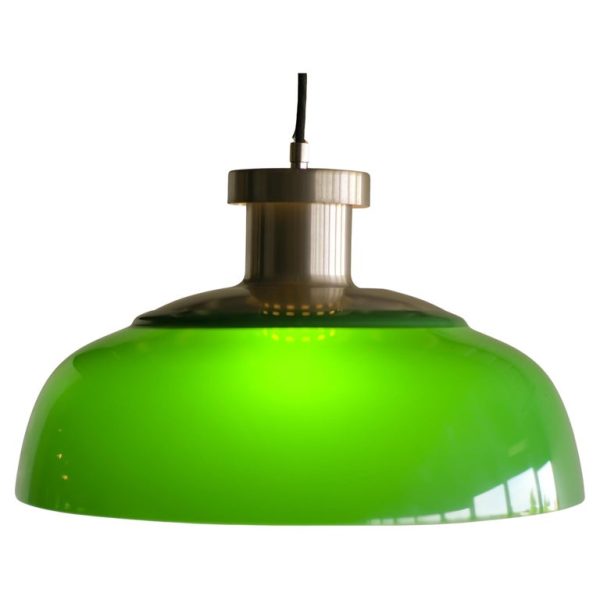 Achille & Pier Giacomo Castiglioni Green Acrylic Pendant Lamp 4017