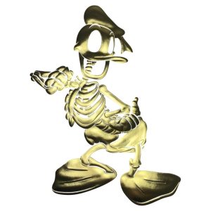 Embossed Golden Limited Edition Duck Print by Alessandro Paglia — Framed