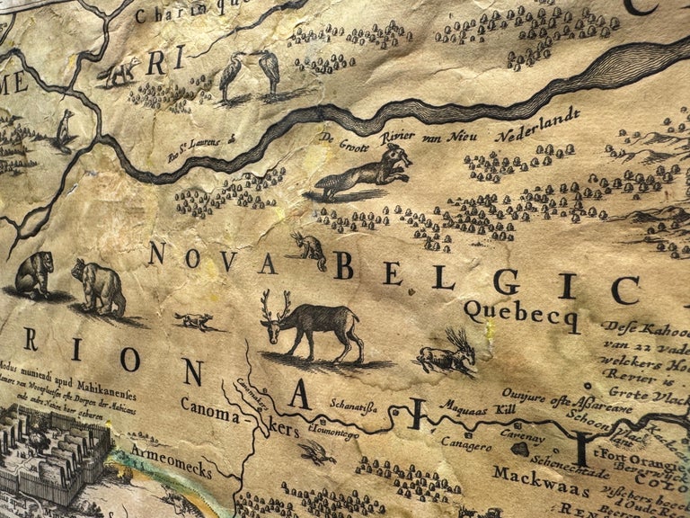 Rare Original Map of New Amsterdam (New York) – “Restitutio”, ca. 1674 – - Image 9