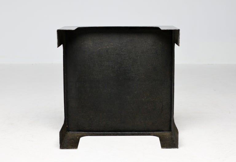 Italian 1970s Black Fiberglass Square Coffee Table - Image 4