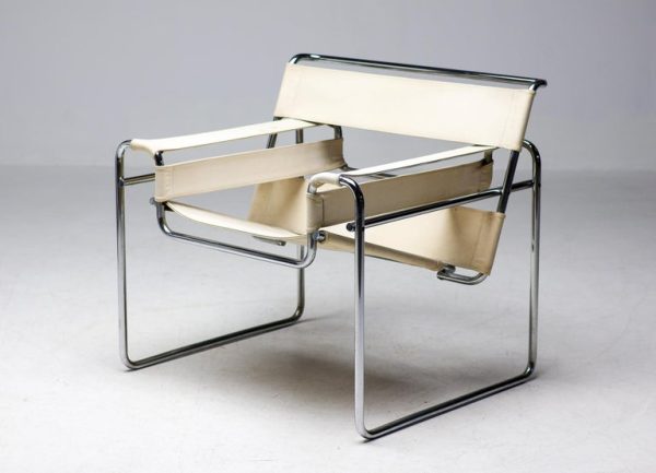 Marcel Breuer Early Canvas Model B3 "Wassily" Chair by Gavina - Image 11