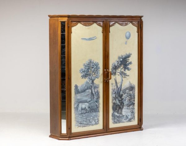 Italian Walnut Armoire - Image 10