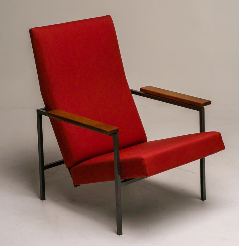Lotus Lounge Chair by Rob Parry, Red Upholstery, Mid-Century, 1960s - Image 2