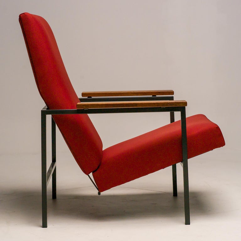 Lotus Lounge Chair by Rob Parry, Red Upholstery, Mid-Century, 1960s - Image 3