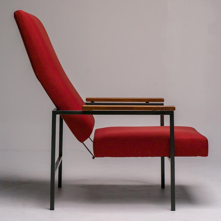 Lotus Lounge Chair by Rob Parry, Red Upholstery, Mid-Century, 1960s - Image 5