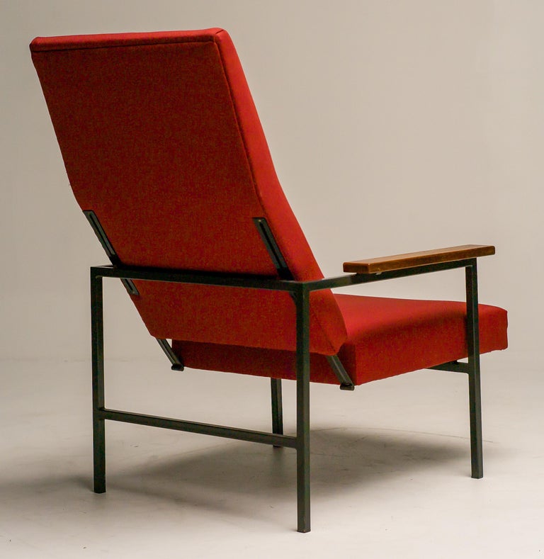 Lotus Lounge Chair by Rob Parry, Red Upholstery, Mid-Century, 1960s - Image 7