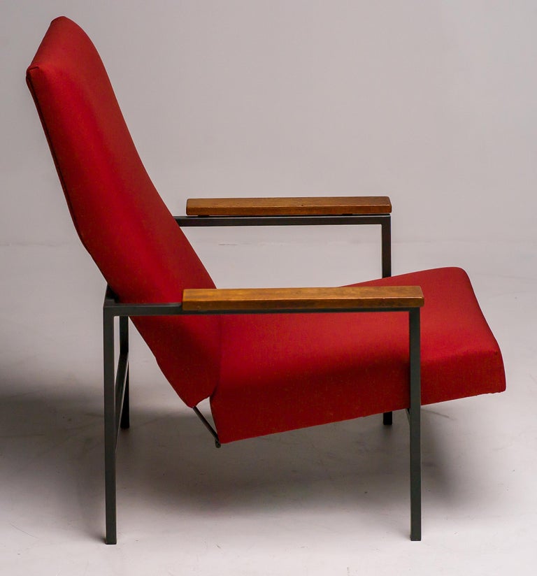 Lotus Lounge Chair by Rob Parry, Red Upholstery, Mid-Century, 1960s - Image 9