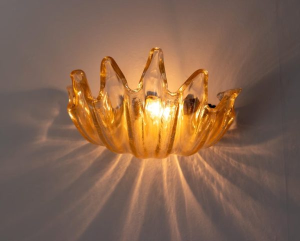 Barovier e Toso Clamshell Sconce – Handblown Murano Elegance - Image 2